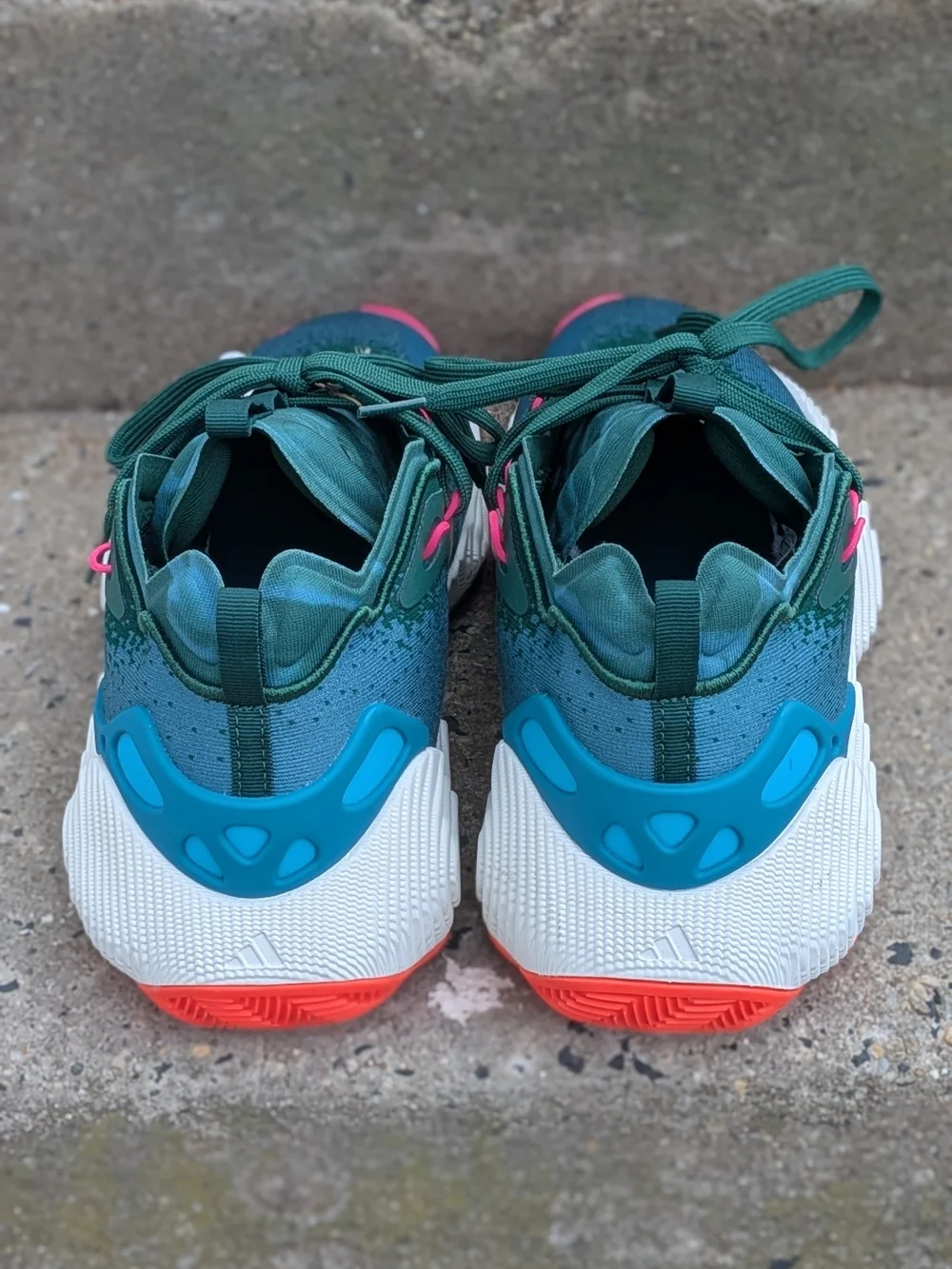 Adidas Trae Young 3 Teal Athletic Sneakers Size 9